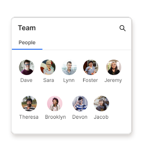 Home-showing scheduling app on mobile device, featuring Teams screen for Brokerages & Teams